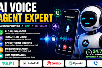 build ai voice agent, ai receptionist, vapi, retell ai calling, twillio ai