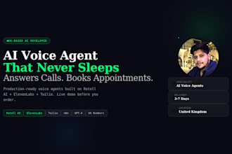build you a custom ai voice agent for inbound calls using retell ai and elevenla