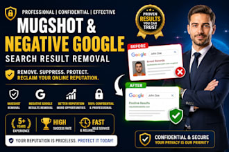 remove mugshots and negative google search results professionally
