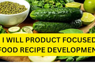 product focused food recipe development