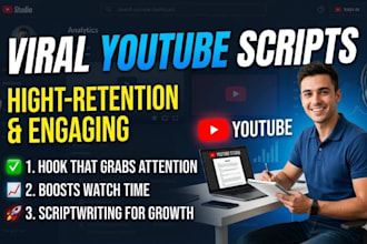 write a viral youtube video script and do script writing