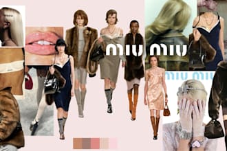 create a luxury fashion moodboard