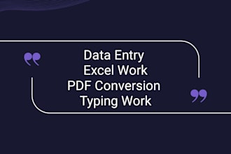 accurate data entry work