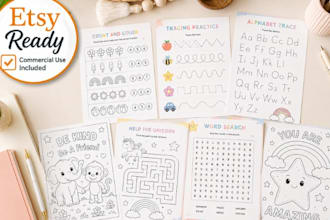 design printable kids worksheets for preschool and nursey school learning