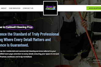 build a cleaning service website that gets clients and bookings