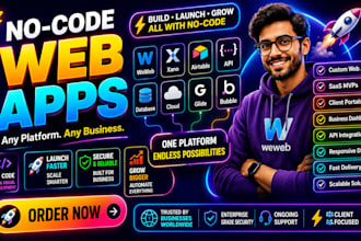 build weweb xano glide bubble flutterflow softr airtable adalo no code web app