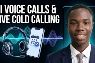 setup ai voice calling agents and do live b2b cold calling