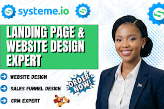build systeme io sales funnel systeme io website, systeme io landing page expert