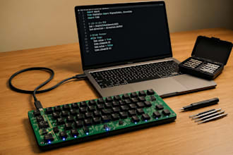 design custom mechanical keyboard pcbs and program firmware