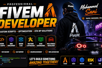 create custom fivem qbox, qbcore and esx lua scripts