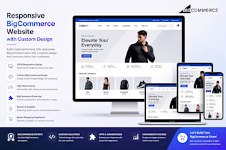 do a responsive bigcommerce website with customize design