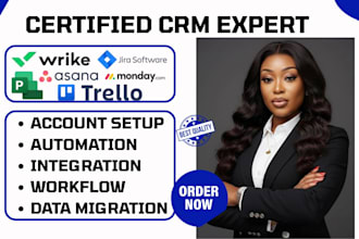 setup asana trello mondaycom automation jira microsoft project wrike integration