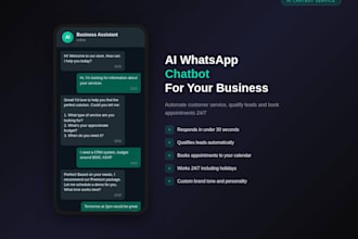 an ai whatsapp chatbot to automate your customer service
