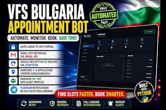dev auto fill bot ,sign up bot booking bot, appointment scheduling bot, web bot