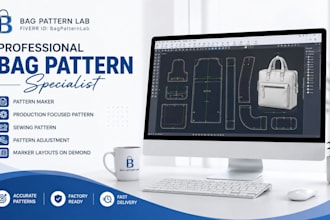 create professional bag sewing patterns for production