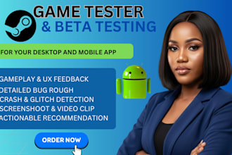 be your expert software tester for desktop mobile app and game testing