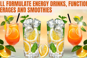 formulate energy drinks, functional beverages and smoothies