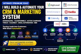 gohighlevel clickfunnels activecampaign twilio calendly email crm automation n8n