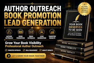 do professional author outreach and book promotion