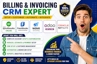 setup billing and invoicing quickbooks online freshbooks netsuite odoo wave