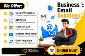 setup business email with zoho mail and google workspace