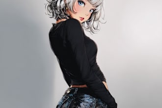 draw a manga character design