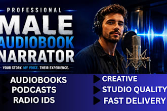 be male audiobook narrator fiction and non fiction acx standard and audible