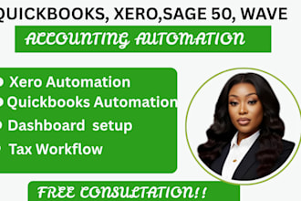 create accounting automation in quickbooks, xero, sage 50 wave