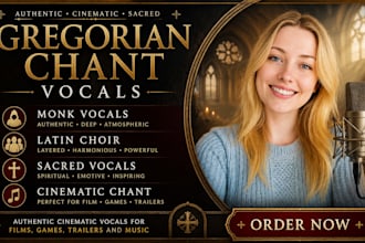 record gregorian chant, monk vocals, latin choir, sacred vocals