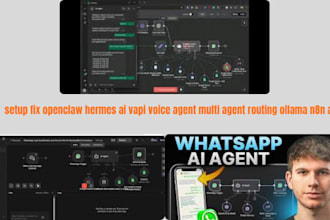 fix setup hermes ai multi agent composio n8n mcp ollama obsidian memory fly ion