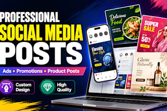 design professional instagram posts and product ads for your brand