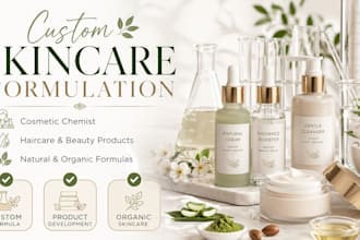 formulate custom skincare cosmetic and haircare products