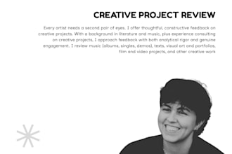 provide professional feedback on your creative work