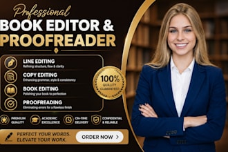 do academic and book manuscript editing and proofreading