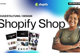 design or redesign your german shopify store website