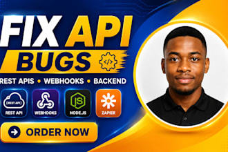 fix rest API integration bugs, webhook issues and backend errors
