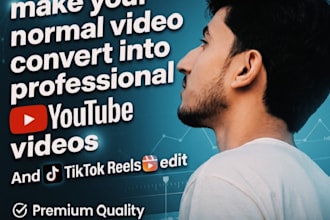 professionally edit your youtube tiktok and reel video