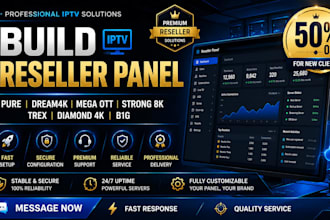 build reseller panel, pure, dream4k, mega ott, strong 8k, trex, diamond 4k, b1g