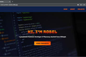 build a stunning portfolio website or linkin bio page