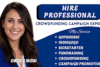 do crowdfunding campaign promotion on gofundme indiegogo kickstarter fundraising