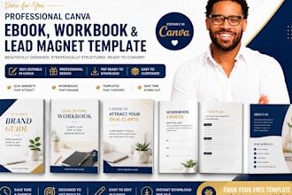 design a professional freebie lead magnet ebook pdf workbook canva template