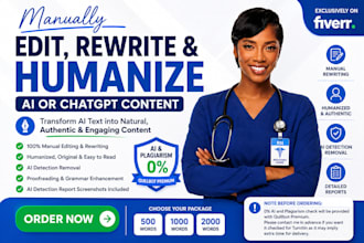 manually edit, rewrite and humanize ai or chatgpt content