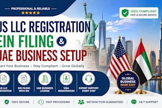 do US llc registration, ein filing, and uae company setup