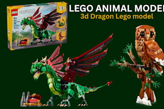 do 3d lego pet design,3d lego animal moc pet with step  by step  instruction