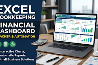 create excel bookkeeping spreadsheet budget tracker, dashboard and etsy template