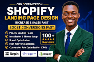 clone shopify landing page design using gambage replo pagefly