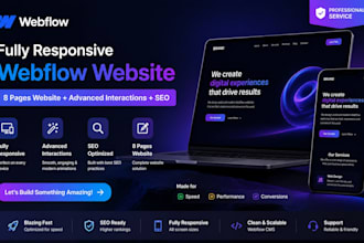 design redesign webflow website developer landing page fix webflow to wordpress