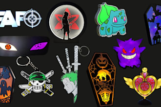 design 3d logo, 3d lightbox, keychain, custom lo go for 3d printing 3mf and stl