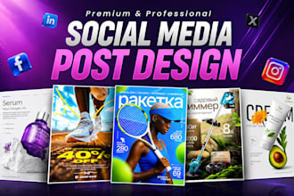 do social media post design, facebook ads design, instagram post carousel design