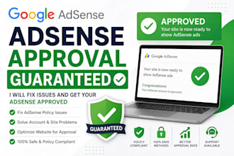 get google adsense approval guaranteed and fix issues